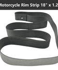 18 Inch Motorcycle Rim Strips 1.25 Inch Wide Rim Bands For Tire And Wheel Protect Inner Tube From Spoke Nipples Punctures With Heavy Duty Rubber Material, showing heavy-duty rubber band in coiled shape.