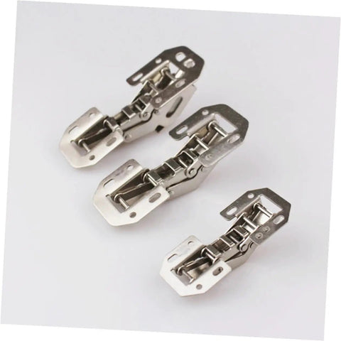 Soft Close Concealed Cabinet Hinges 4 Pack Stainless Steel Wardrobe Door Hinges for Kitchen and Closet Cabinets with Damping Mechanism