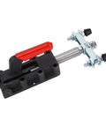Heavy Duty 50mm Stroke Double Headed Push Pull Toggle Clamp for Welding Fixtures with ribbed handles and nodular cast iron base