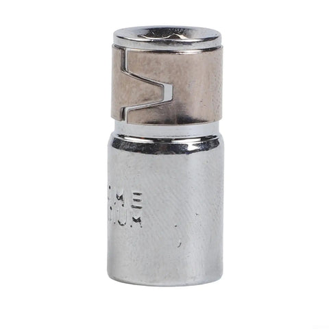 Heavy Duty 1/4 Inch Square Drive To Hex Shank Socket Adapter Made From Chrome Vanadium Steel For Impact Drills And High Torque Screwdriver Bit Conversion Tool That Fits Perfectly In 25mm Length, chrome finish