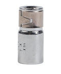 Heavy Duty 1/4 Inch Square Drive To Hex Shank Socket Adapter Made From Chrome Vanadium Steel For Impact Drills And High Torque Screwdriver Bit Conversion Tool That Fits Perfectly In 25mm Length, chrome finish