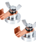 Magnetic Welding Ground Clamp 2 Pack Large, Heavy Duty Grounding Magnet Clamp For Fast Secure Welds, aluminum and copper