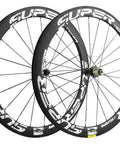 Ultralight 50mm Carbon Wheelset 700C Clincher UD Matte U Shape Crack White Finish for a Fast Smooth Ride With TopNotch Impact Absorption