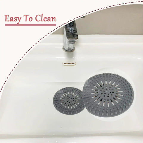 Banish Clogged Drains Fast With This Flexible Drain Strainer Set, Solid Snag Catcher Hair Filter, Stretchy Rubber Sink Protector, Easy Splash Multi Color Bath Nets 6 Pack