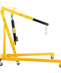 4000 LB Folding Engine Crane Beefy Steel Hoist Cherry Picker Portable Garage Lift For Auto Repair Workshop showing hydraulic mechanism.