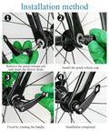 Installation steps for Two Pack Quick Release Bicycle Skewers Aluminum Front And Rear Axles 112mm And 150mm