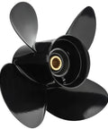4 Blade Aluminum Outboard Propeller 14 Inch By 17 Inch With 15 Spline Fits 50 HP To 140 HP DF Series Motors Right Hand Rotation