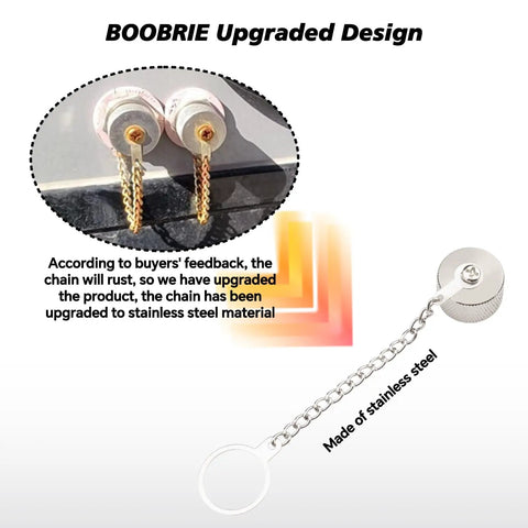 Stainless steel chain upgrade for Five Pack UHF And N Type Dust Cap Protective Cover With SO 239 Connector and N Type Female Adapter