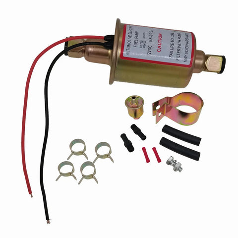 Universal 12V Electric Fuel Pump 5.5 To 9 PSI For All 12 Volt Cars Trucks Boats And Generators Built To Last Easy Install Kit