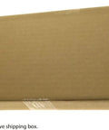 Shipping box for Stainless Steel License Plate Backing Reinforcement Plate Black 12x6 1mm Thick Heavy Duty With Screws And Caps Powder Coated