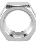Plain Steel Jam Nut 11/16-18 Right Hand Thread With Clear Zinc Finish For Rod Ends, Heim Joints, And Clevis Applications Universal Fit Rock Solid Heavy Duty Locking Nut For Suspension And Steering.