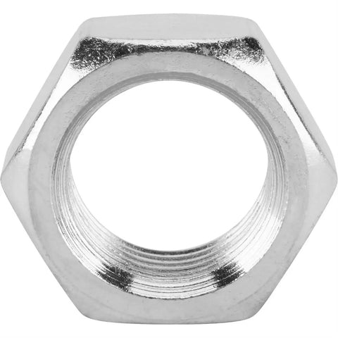 Plain Steel Jam Nut 11/16-18 Right Hand Thread With Clear Zinc Finish For Rod Ends, Heim Joints, And Clevis Applications Universal Fit Rock Solid Heavy Duty Locking Nut For Suspension And Steering.