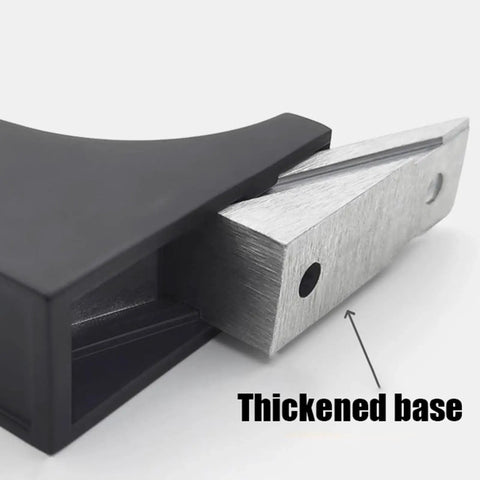 Heavy Duty Aluminum Shelf Brackets Built For The Shop Easy Snap Install For Garage Shelving And Workbenches Black thickened base detail
