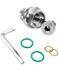 No Drill Oil Drain Plug Repair Kit M12x1.25 For Japanese Cars With Stainless Steel Bolt And Gasket Self Tapping Thread Fix For Stripped Holes, with washers and wrench