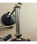 Threaded Swivel Base And Adjustable Table Leg Leveling Feet With Flexible Articulated Furniture Adjusters in close-up view.
