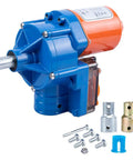 Greenhouse Roll Up Motor Kit 24V 100W Electric System For Auto Venting with screws and fittings, durable gear drive shown