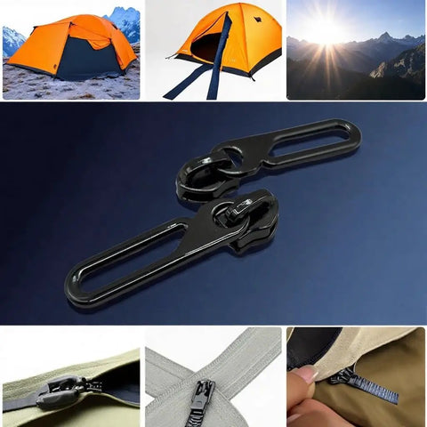 Heavy Duty Size Five Zipper Pulls 30 Pack Metal Slider Heads For Purses Bags Luggage Jackets Backpacks And Tents Quick Swap Replacement Durable Nickel Silver Finish