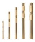 Five Piece Brass Punch Set For Non Marring Removal And Repair With Pins In One Quarter, Three Eighths, One Half, Five Eighths And Three Quarters Inch Pins