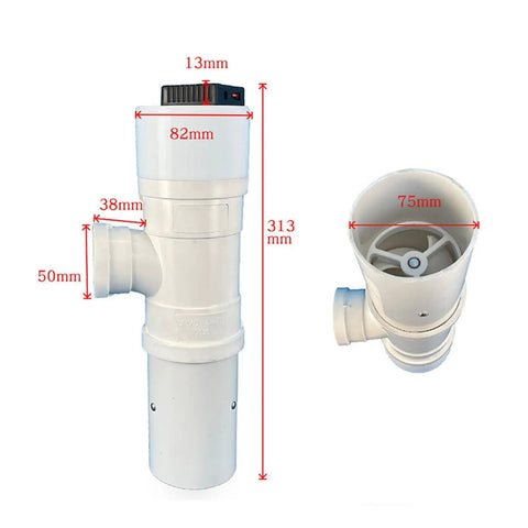 50W Water Turbine Hydroelectric Generator USB Rechargeable Outdoor Power System With Permanent Magnet Brushless Design, side view