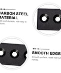 Metal Track Mending Plates For Barn Door Repair Carbon Steel Joint Brackets Smooth Surface And Easy Installation