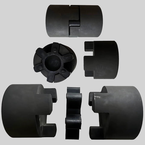 uxcell L090 jaw coupling insert, 4-piece set, black urethane solid center inserts for L-jaw couplings