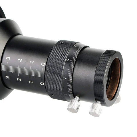 Close-up of 60mm Guide Scope With Helical Focuser For Pro Grade Astrophotography Finder Included Multi Use Telescope Kit