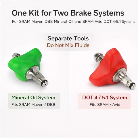 DIY Friendly Brake Bleed Kit For Maven DB8 DB4 DB6 Mineral Oil And Avid DOT 4/5.1 Hydraulic Disc Brakes dual-system adaptors