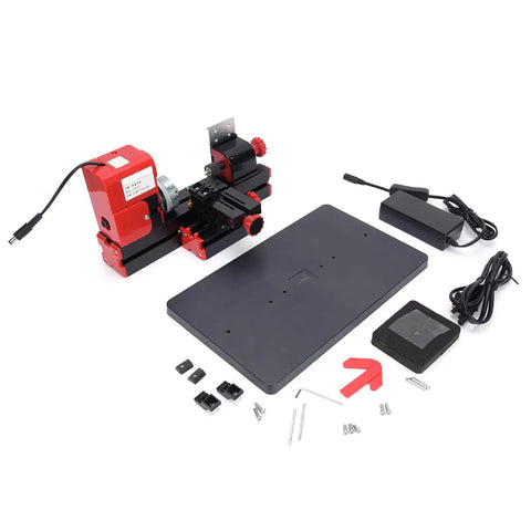 Fafeicy Mini Motorized Latte Machine For Woodworking And Metal Engraving, includes grinder, base, and accessories for DIY projects.