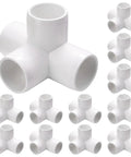 12 Pack 1 Inch PVC Fittings 4 Way Cross For Sch40 PVC Pipe Furniture Grade UV Resistant Garden Shelf Greenhouse DIY Projects