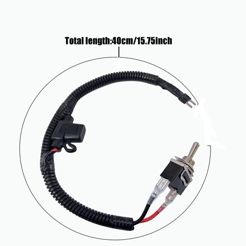 Fuse Bypass Switch Kit For Mini Fuse Tow Vehicles with 40cm cable and rocker switch