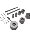 Super Tough Concrete Hole Saw Kit With 7 Pieces Ranging From 30 To 110mm Including Heavy Duty Tungsten Steel Carbide Cutters Plus Three Long Connecting Rods For Electric Hammer Drilling And Smart Dust Removal Vents, 7-piece set
