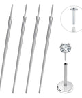 4Pcs Piercing Taper Set For No Fuss Easy Jewelry Changes 14G 16G 18G 20G Threadless Insertion Tools in stainless steel