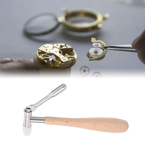 Watch Movement Pinion Puller Pro Grade Repair Tool With Wood Handle for Center Wheels 1.2mm to 1.8mm and watch mechanism