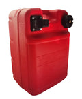 Six Gallon Portable Boat Fuel Tank With Hose Connector For Outboard Motors, 24 Liter Marine Fueling Tank Replacement Plastic Tank