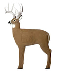 Life Like 3D Buck Archery Target That Stops Broadheads And Field Tips, 200 Pound Whitetail Body With 34 Inch Shoulder And 150 Inch B And C Antlers, Replaceable 4 Sided PolyFusion Core For Easy Arrow Removal.