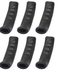 Three Pairs Black Bicycle Brake Lever Grips With Anti Slip Silicone Texture For All Weather Control On Mountain Road MTB BMX Bikes Universal Fit For Street And Trail Use