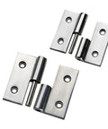 heavy machinery stainless steel hinge, 65x65mm, right orientation, durable industrial equipment accessory, high load bearing capacity