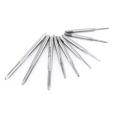 Pro Grade Beast Mode High Speed Steel Tap And Die Set With Wrench 30 Piece Thread Repair Kit For Hand Tapping Built Heavy Duty For Internal And External Threads Today, HSS taps laid out