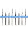 10Pcs Tungsten Carbide Micro Drill Bits Set 0.5mm High Precision For 3D Printer Nozzle Cleaning And PCB Mold Plastic Metal Drilling
