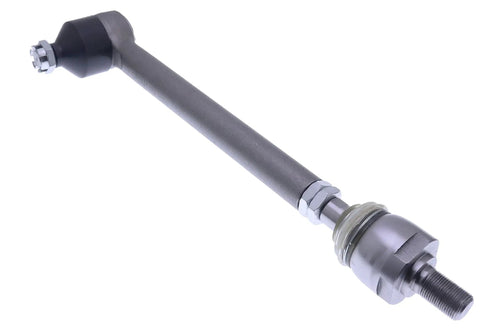 Heavy Duty Kickass Steering Arm Tie Rod Ball Joint Straight Swap Replacement For Case Ih 4wd Loader Backhoe Real Deal Fixed Farm Steering 144457A1 112509A1 close-up view showing ball joint and tie rod design