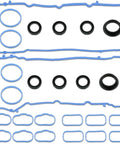 3.6L Valve Cover And Intake Manifold Gasket Set Replacement For 2011-2022 3.6L V6 Engines Includes Valve Cover Gaskets Spark Plug Seals And Intake Exhaust Seals For Wrangler Grand Cherokee Cherokee Challenger Charger Durango Journey ProMaster 1500 2500 blue rubber gasket set
