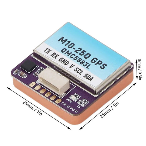 M10-25Q Dual Output Satellite Positioning Navigation System Controller For Drones, Plug And Play FPV Module, Compact 1.0 6P Socket