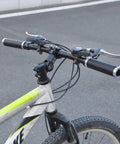 Mountain bike with Aluminum Alloy Flat Bike Handlebar 31.8mm Clamp 620mm Length For Mountain And Road Bikes Matte Black Finish