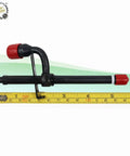 4Pcs AR88240 AR90024 AR90023 Fuel Injectors Set For John Deere Loader Models with measuring tape, side view