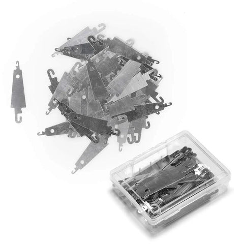 60 Pack Stainless Steel Needle Threaders For Embroidery And Cross Stitch With Large Eye Needles DIY Hand Sewing Tools Must Have Threading Helpers In Clear Storage Box For Easy No Fuss Threading