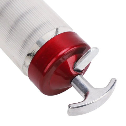 Close-up of nozzle on Beefy Heavy Duty Pneumatic Grease Gun With 12000 PSI High Pressure Seal, showing leakproof grip and durable design.