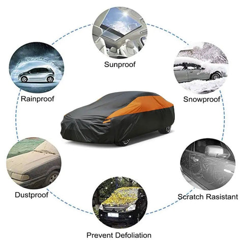 All Weather Universal Car Cover Waterproof Outdoor Shield For Sedans That Fits Like A Glove On Ford Mustang Camaro Malibu