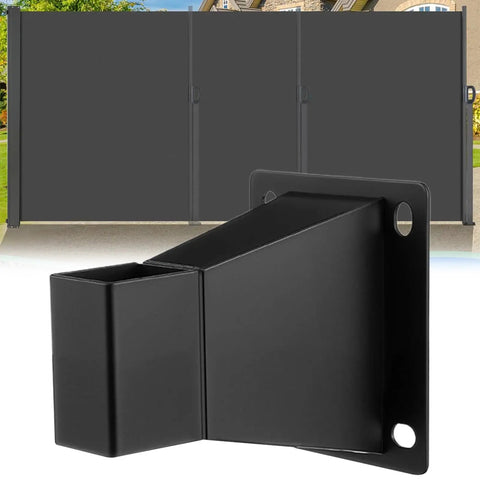 Awning Wall Mount Rack Kit With Screws And Washers for Outdoor Shade, Universal Bracket Set Fits Patio Backyard Porch Garden Balcony Terrace, Easy Install, Durable Steel Construction