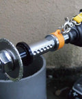 No Sweat Pvc Pipe Inner Diameter Cutter With Fall Prevention Kit And Hella Sharp 2 Inch Blade for quick plumbing jobs shown close-up.