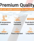 Marine Grade Heat Shrink Tubing Kit features icons for high-temp, corrosion resistance, and insulation